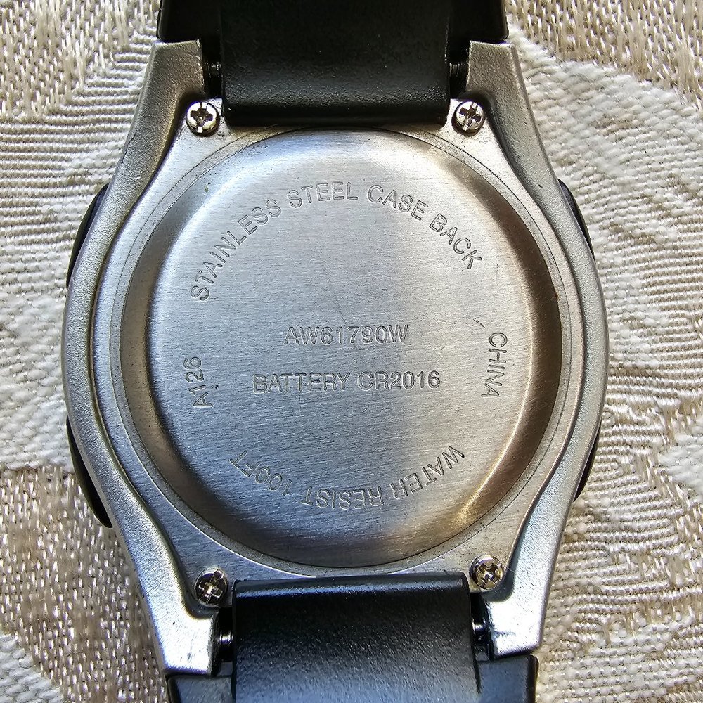 Men's Water Resistant Stainless Steel Base Back Watch - Picture 9 of 15